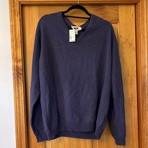 Joseph Abboud Men’s Cashmere V Neck Sweater - BNWT- XXL
